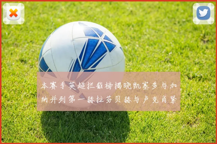 本赛季英超拦截榜揭晓凯塞多与加纳并列第一赫拉芬贝赫与卢克肖紧随其后